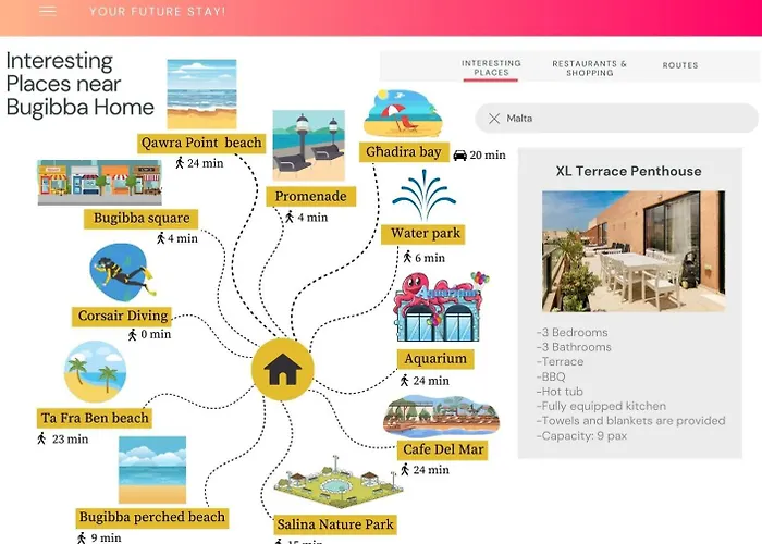Daire Xl Terrace Penthouse Bbq 200m From The Sea And Square St. Paul's Bay